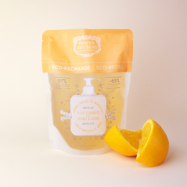 orange liquid soap refill